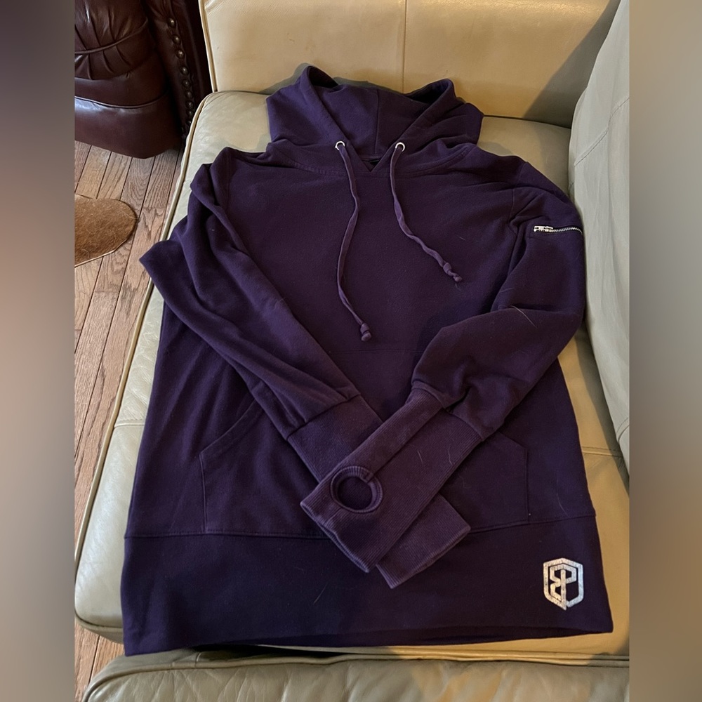 Born Primitive Purple Open Back Hoodie Sweatshirt Sweater Workout CrossFit